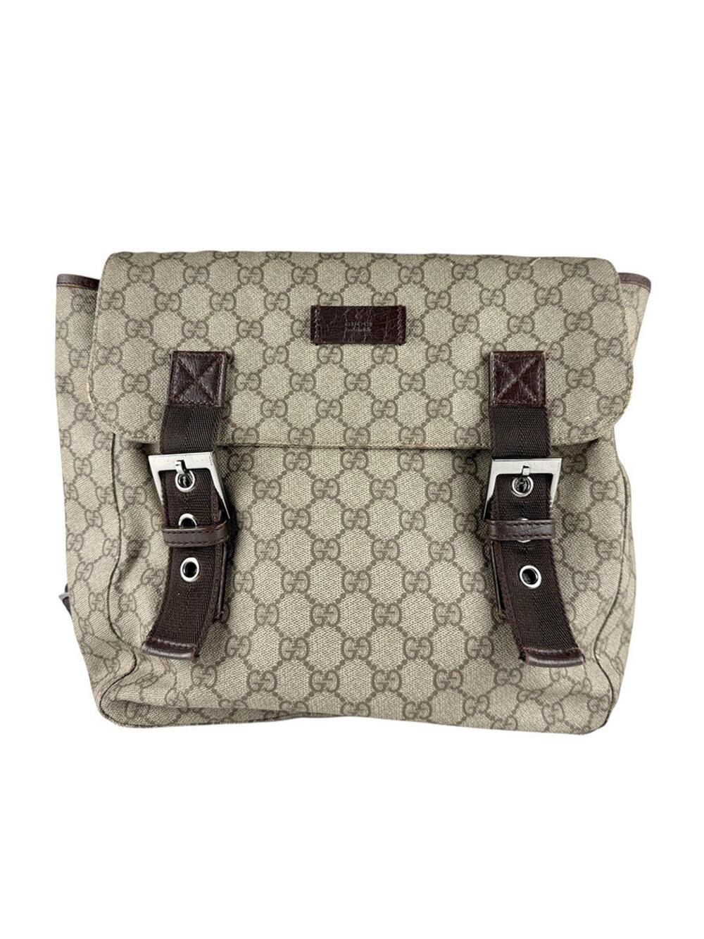 Gucci Diaper Bag Gg Coated Canvas #252420G58B